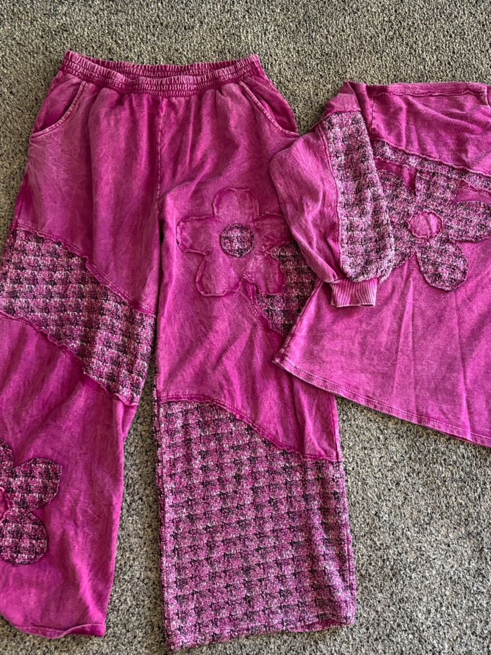 J. Her matching set large pants medium top